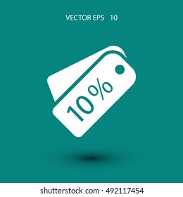 price tag icon.vector, flat design best vector icon