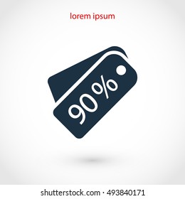 price tag icon.vector, flat design best vector icon