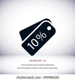 price tag icon.vector, flat design best vector icon
