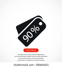 price tag icon.vector, flat design best vector icon