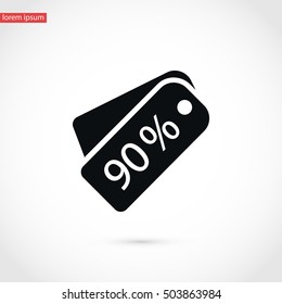 price tag icon.vector, flat design best vector icon