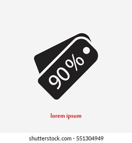 price tag icon.vector, flat design best vector icon