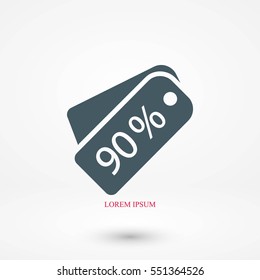 price tag icon.vector, flat design best vector icon