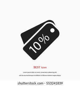 price tag icon.vector, flat design best vector icon