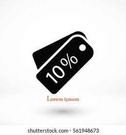 price tag icon.vector, flat design best vector icon