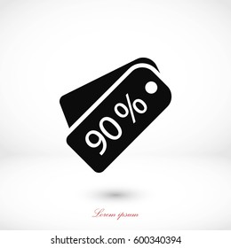price tag icon.vector, flat design best vector icon