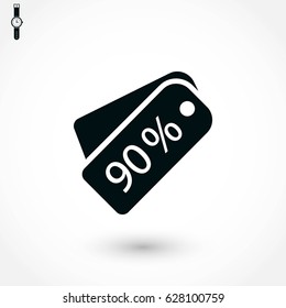 price tag icon.vector, flat design best vector icon