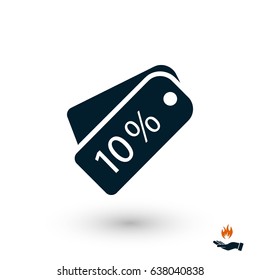 price tag icon.vector, flat design best vector icon