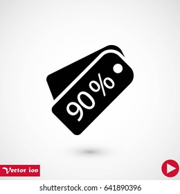 price tag icon.vector, flat design best vector icon