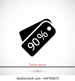 price tag icon.vector, flat design best vector icon