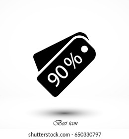 price tag icon.vector, flat design best vector icon