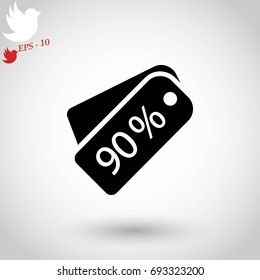 price tag icon.vector, flat design best vector icon