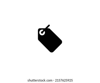 Price tag isolated vector illustration icon. Label emoji illustration icon