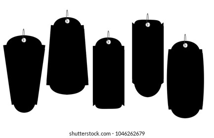 price tag label tag banner web sale isolated background collection