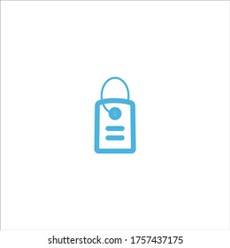 price tag label icon flat vector logo design trendy illustration signage symbol graphic simple