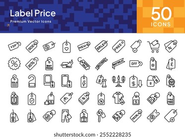 Price Tag and Label Icon Pack for Retail Business, Product Pricing, and eCommerce Solutions