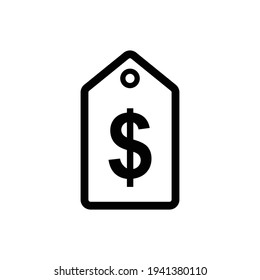 price tag label icon vector