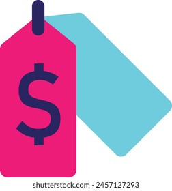 Price Tag Label Icon Vector Flat Illustration