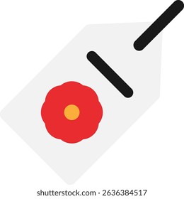 Price Tag Label Icon Vector Flat Illustration