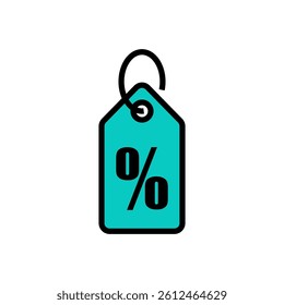 price tag, label sale icon vector in trendy
