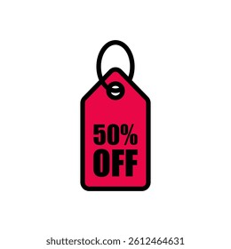 price tag, label sale icon vector in trendy