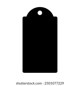 Silueta de etiqueta de Precio. Imagen de Vector