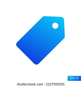 Icono de etiqueta o etiqueta vectorial en diseño de estilo plano para diseño de sitio web, aplicación, interfaz de usuario, aislado en fondo blanco. Ilustración vectorial EPS 10.