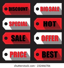 price tag labels and stickers