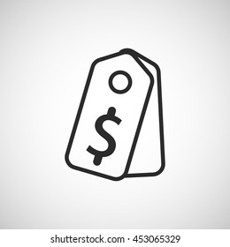 price tag line icon