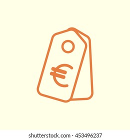 price tag line icon