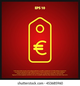 price tag line icon