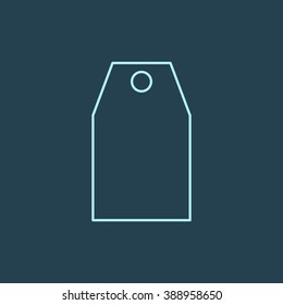 Price Tag Line Icon. Eps-10.