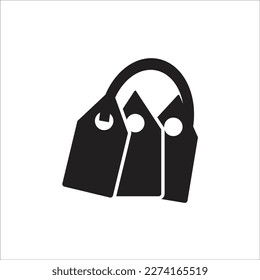 price tag line new vector icon