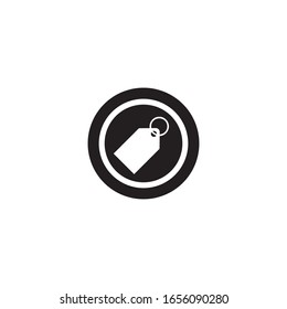 Price tag logo vector icon