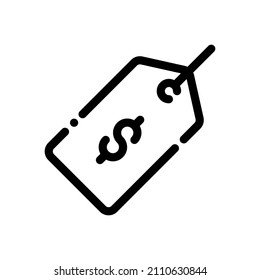 price tag money label product paper ecommerce icon