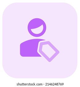 price tag of an object for the single user