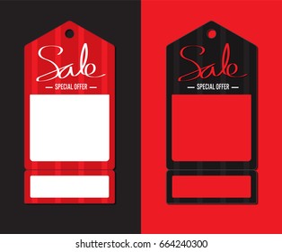 price tag on colorful paper background - vector illustration EPS10