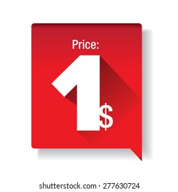 Price tag - one dollar