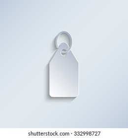Price tag - paper vector icon