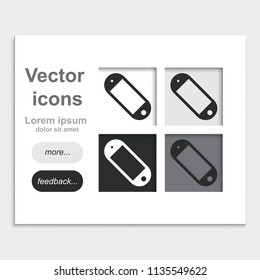 Price tag placed on web page template flat vector icon.