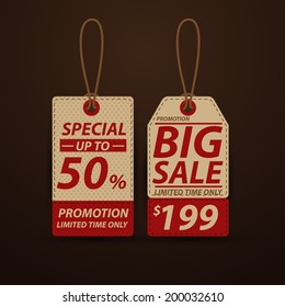 Price tag, sale 