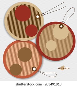 Price tag, sale coupon, voucher. Vintage Style template Design vector illustration.