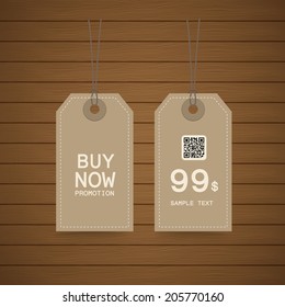 Price tag, sale eco design illustration