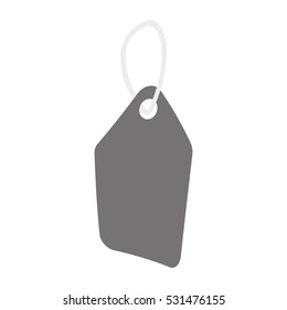 price tag sale ripped blank gray color vector illustration eps 10