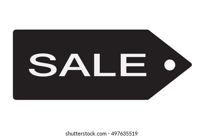 price tag sale white and black