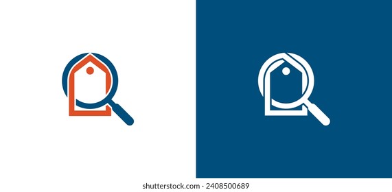 Price Tag Search Coupon Logo Concept sign icon symbol Element Design. Magnifying Glass, Discount, Store, Offer, Shop Logotype. Vector illustration template