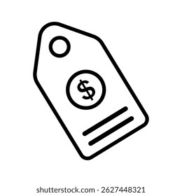 price tag sign symbol vector flat icon