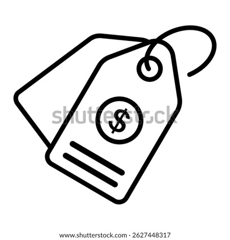 price tag sign symbol vector flat icon