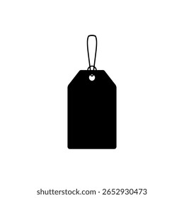 Price tag silhouette vector flat illustration design. 