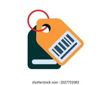 Price tag. Simple flat illustration.